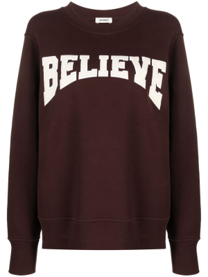 

Believe-appliqué sweatshirt, SANDRO Believe-appliqué sweatshirt