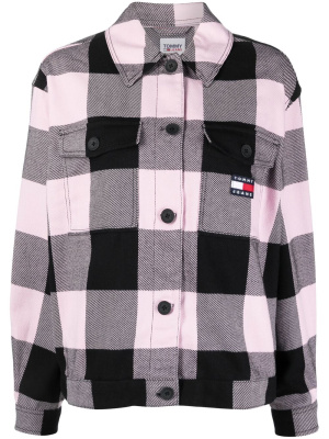 

Logo-patch checked shirt, Tommy Jeans Logo-patch checked shirt