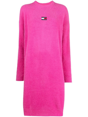 

Logo-patch knitted dress, Tommy Jeans Logo-patch knitted dress