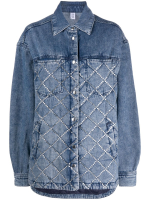 

Diamond-quilted denim jacket, LIU JO Diamond-quilted denim jacket