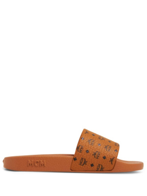 

Logo-print moulded-footbed slides, MCM Logo-print moulded-footbed slides