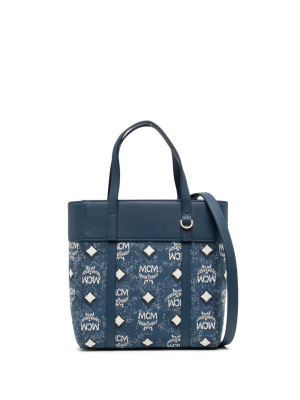 

Mini Aren denim tote bag, MCM Mini Aren denim tote bag