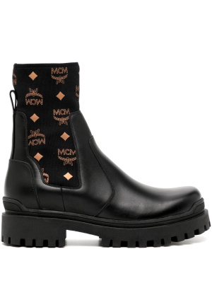 

Contrast Monogram 40mm Chelsea boots, MCM Contrast Monogram 40mm Chelsea boots
