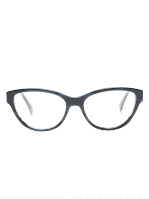 

Marbled-pattern cat-eye frame glasses, Longchamp Marbled-pattern cat-eye frame glasses
