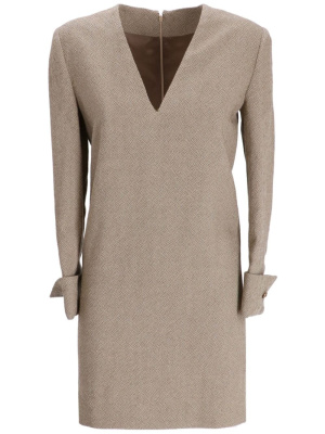 

V-neck wool minidress, Golden Goose V-neck wool minidress