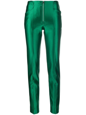 

Coated-finish skinny trousers, Victoria Beckham Coated-finish skinny trousers