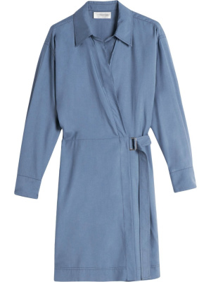 

Wrap-front silk midi dress, Victoria Beckham Wrap-front silk midi dress