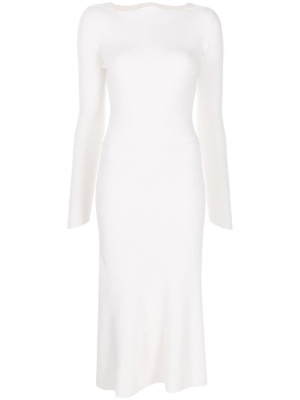 

Ribbed-knit long-sleeve dress, Victoria Beckham Ribbed-knit long-sleeve dress