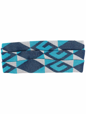 

Geometric-pattern logo headband, Gucci Geometric-pattern logo headband