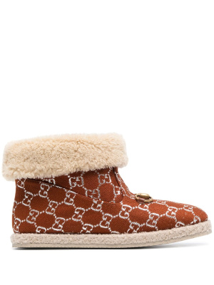 

Horsebit GG lamé ankle boots, Gucci Horsebit GG lamé ankle boots