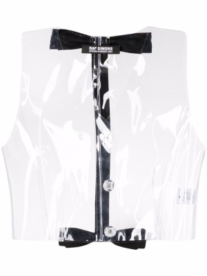 

Transparent bow-detail vest, Raf Simons Transparent bow-detail vest