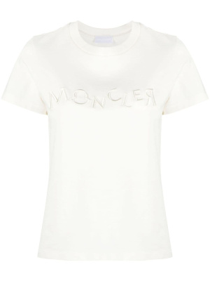 

Logo-embroidered cotton T-shirt, Moncler Logo-embroidered cotton T-shirt