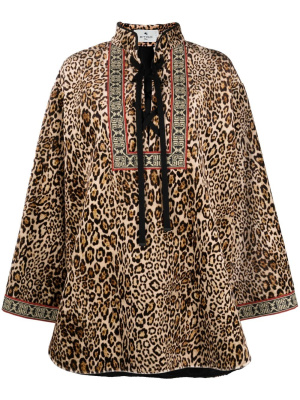 

All-over leopard-print dress, ETRO All-over leopard-print dress