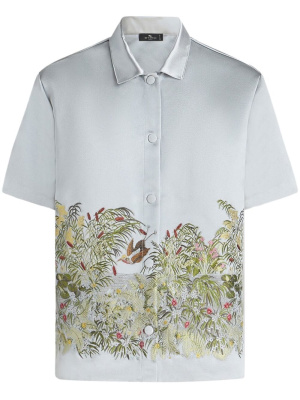 

Embroidered satin shirt, ETRO Embroidered satin shirt