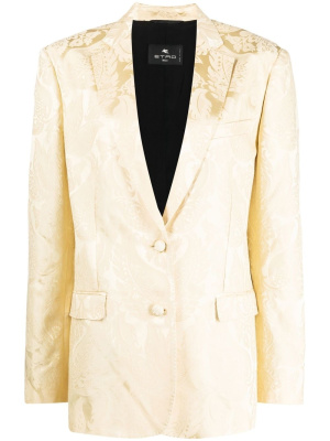 

Patterned-jacquard single-breasted blazer, ETRO Patterned-jacquard single-breasted blazer