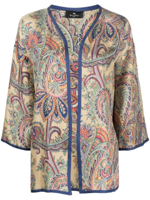 

Paisley-print silk jacket, ETRO Paisley-print silk jacket