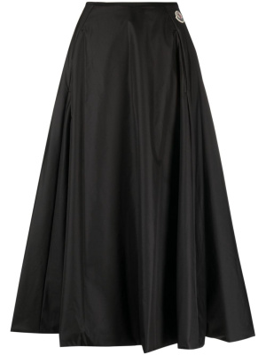 

Logo-patch A-line midi skirt, Moncler Logo-patch A-line midi skirt