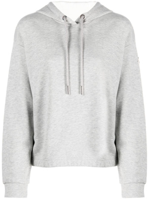 

Logo-patch cotton hoodie, Moncler Logo-patch cotton hoodie