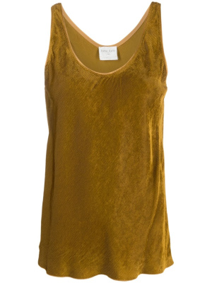 

Scoop-neck velvet tank top, Forte Forte Scoop-neck velvet tank top