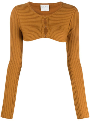 

Cropped ribbed-knit cardigan, Forte Forte Cropped ribbed-knit cardigan