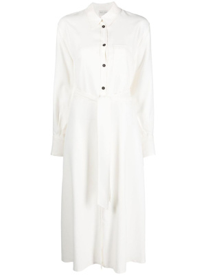 

Belted-waist shirt dress, Forte Forte Belted-waist shirt dress