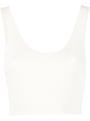 

Ribbed-knit cropped top, Chloé Ribbed-knit cropped top
