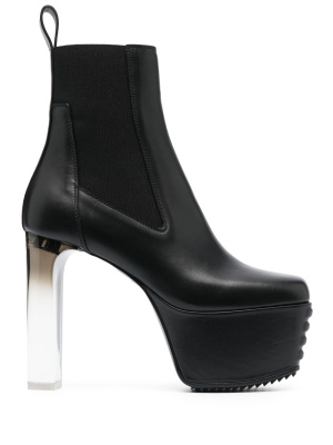 

130mm square-toe boots, Rick Owens 130mm square-toe boots