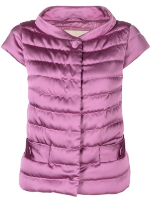 

Quilted cap-sleeve gilet, Herno Quilted cap-sleeve gilet