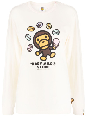 

Logo-print cotton sweatshirt, *BABY MILO® STORE BY *A BATHING APE® Logo-print cotton sweatshirt