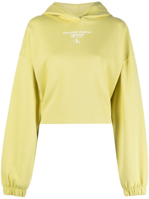 

Logo-print cropped hoodie, Calvin Klein Jeans Logo-print cropped hoodie