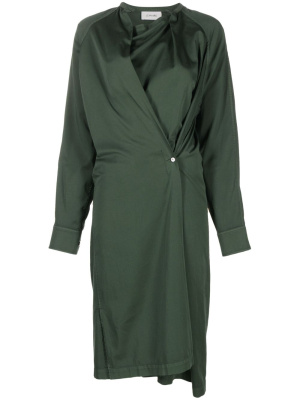 

Asymmetric cotton midi dress, Lemaire Asymmetric cotton midi dress
