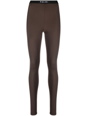 

Elasticated logo-waistband leggings, AMIRI Elasticated logo-waistband leggings