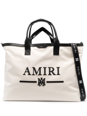 

Logo-embroidered tote bag, AMIRI Logo-embroidered tote bag