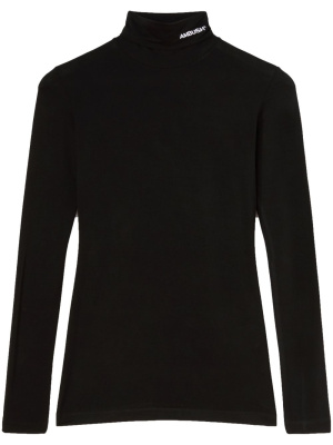 

Logo-embroidered roll-neck top, AMBUSH Logo-embroidered roll-neck top