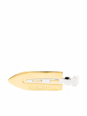 

Two-tone logo-detail hair clip, AMBUSH Two-tone logo-detail hair clip