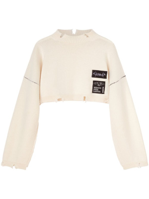 

Logo-patch cropped jumper, AMBUSH Logo-patch cropped jumper