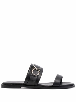 

Slip-on leather sandals, Calvin Klein Slip-on leather sandals