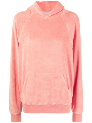 

Velour rib-trimmed hoodie, FEAR OF GOD ESSENTIALS Velour rib-trimmed hoodie