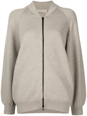 

Zip-up long-sleeve cardigan, FEAR OF GOD ESSENTIALS Zip-up long-sleeve cardigan