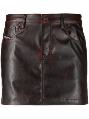 

O-Kin faux-leather miniskirt, Diesel O-Kin faux-leather miniskirt