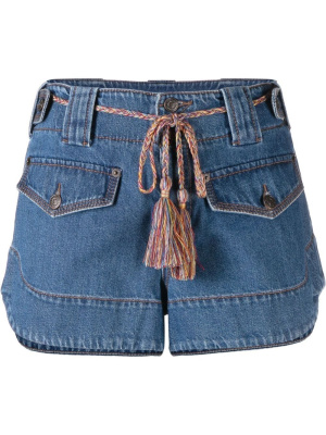 

Tiggy utility denim shorts, ZIMMERMANN Tiggy utility denim shorts