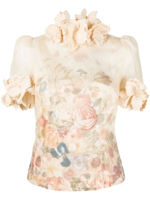 

Luminosity Liftoff floral-print blouse, ZIMMERMANN Luminosity Liftoff floral-print blouse