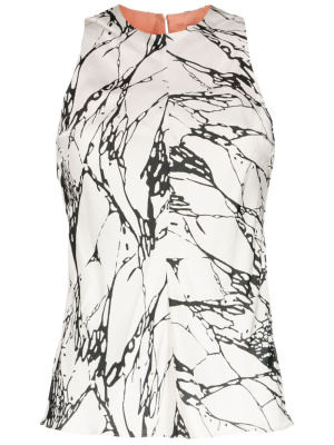 

Abstract print sleeveless top, Paul Smith Abstract print sleeveless top