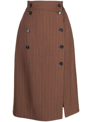 

Pinstripe buttoned-up skirt, Paul Smith Pinstripe buttoned-up skirt