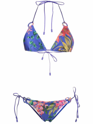 

Tropicana floral-print bikini set, ZIMMERMANN Tropicana floral-print bikini set