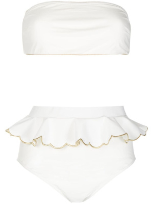 

Ruffle-detailed bandeau bikini, ZIMMERMANN Ruffle-detailed bandeau bikini