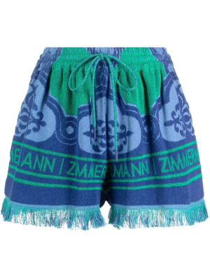 

Blue Tiggy Terry Shorts, ZIMMERMANN Blue Tiggy Terry Shorts