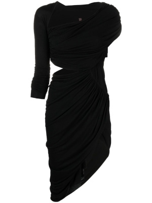 

Draped-design cut-out detail dress, Rick Owens Lilies Draped-design cut-out detail dress