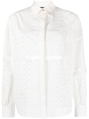 

Cut-out detailing cotton shirt, Roberto Cavalli Cut-out detailing cotton shirt