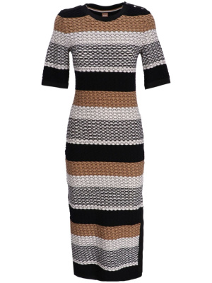 

Stripe-print knitted midi dress, BOSS Stripe-print knitted midi dress